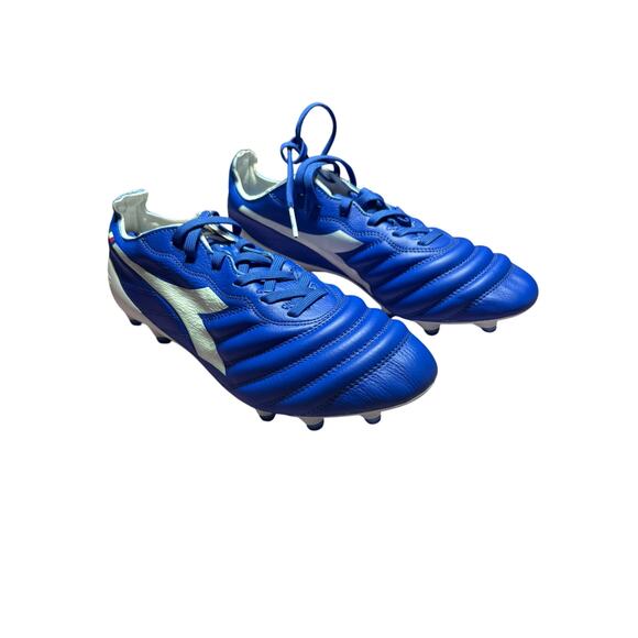 Diadora Brasil Elite2 Tech Italia LPX FG Soccer Cleats Royal Blue Made in Italy main image 9